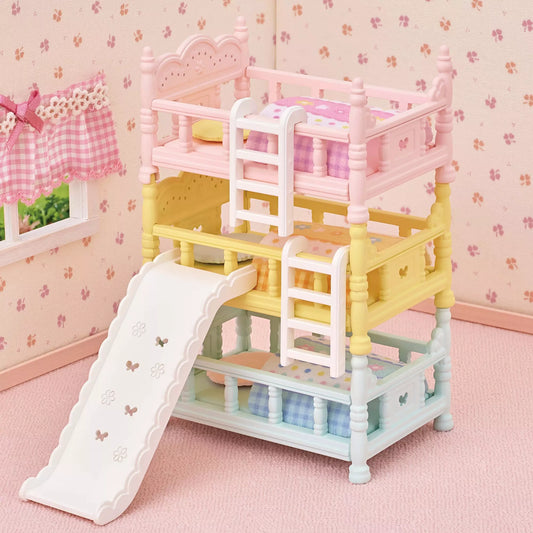 Sylvanian Families Trippelkøyesenger 5741 | Stablesenger til babyfigurer