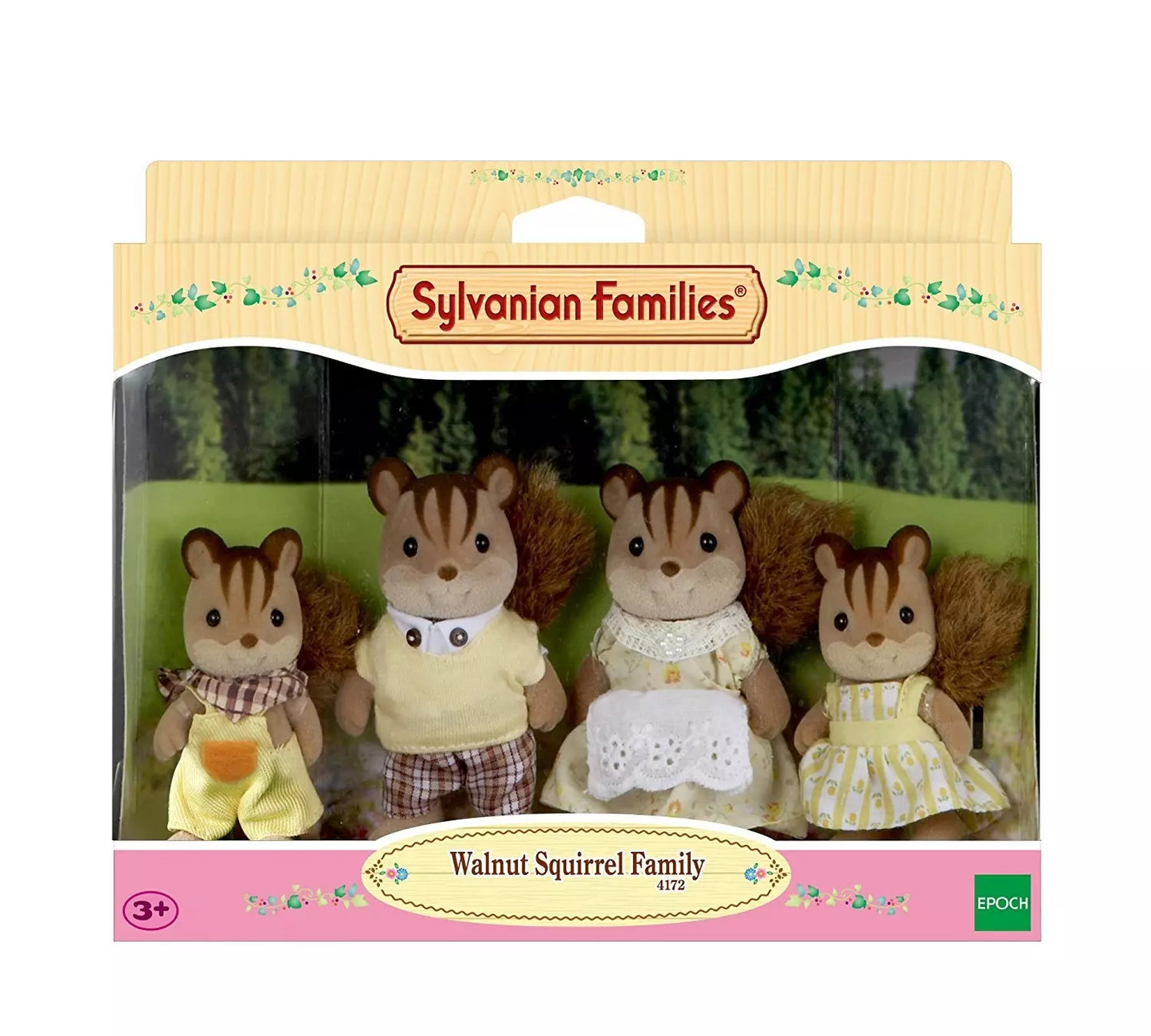 Sylvanian Families Valnøttekorn – familie med 4 figurer (4172)