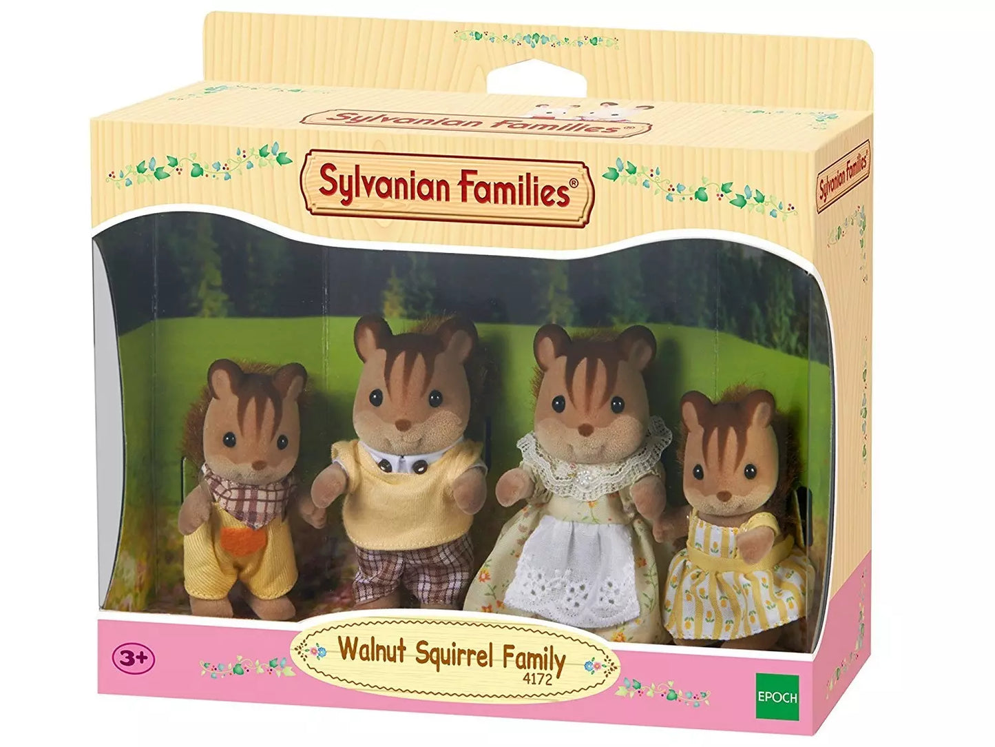 Sylvanian Families Valnøttekorn – familie med 4 figurer (4172)
