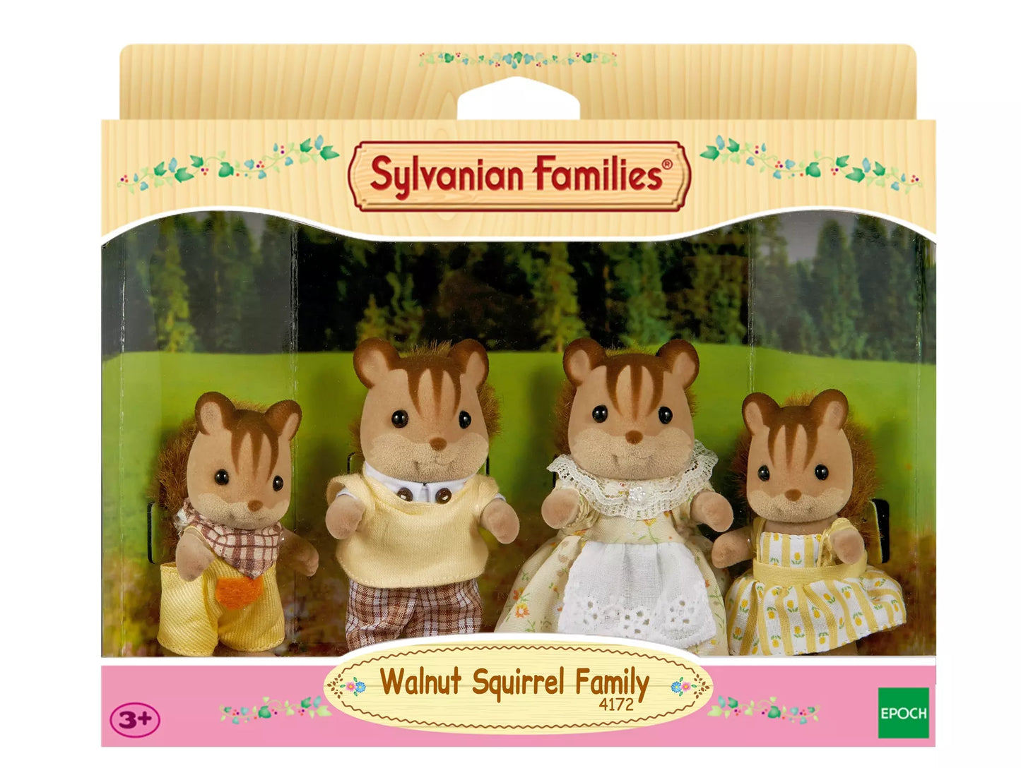 Sylvanian Families Valnøttekorn – familie med 4 figurer (4172)