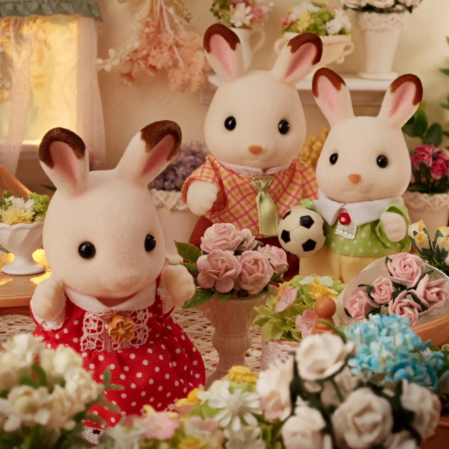 Sylvanian Families Sjokoladekaninfamilien 5655 | Figursett med 4
