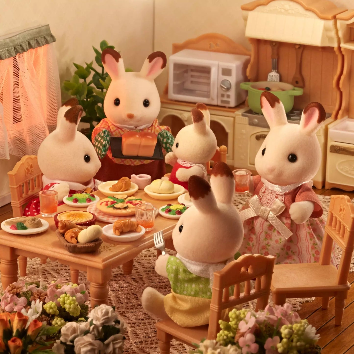Sylvanian Families Sjokoladekaninfamilien 5655 | Figursett med 4
