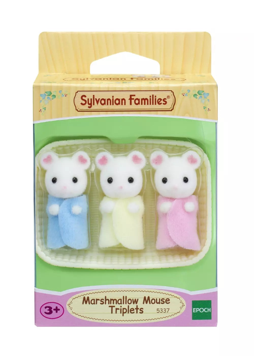 Sylvanian Families Marshmallow-trillingene 5337 | Babyfigurer med vugge