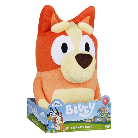 Bingo – Jumbo kosedyr 45 cm | Offisiell Bluey plysj