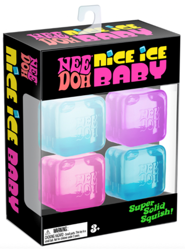 NeeDoh | Teenie Nice Ice Baby 4-Pack | Assortert | Mini