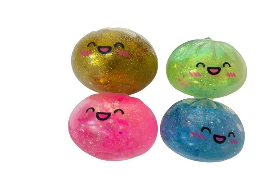 Squishy Dumpling Glitter 9 cm – Fidget Squishy i Steamer Basket