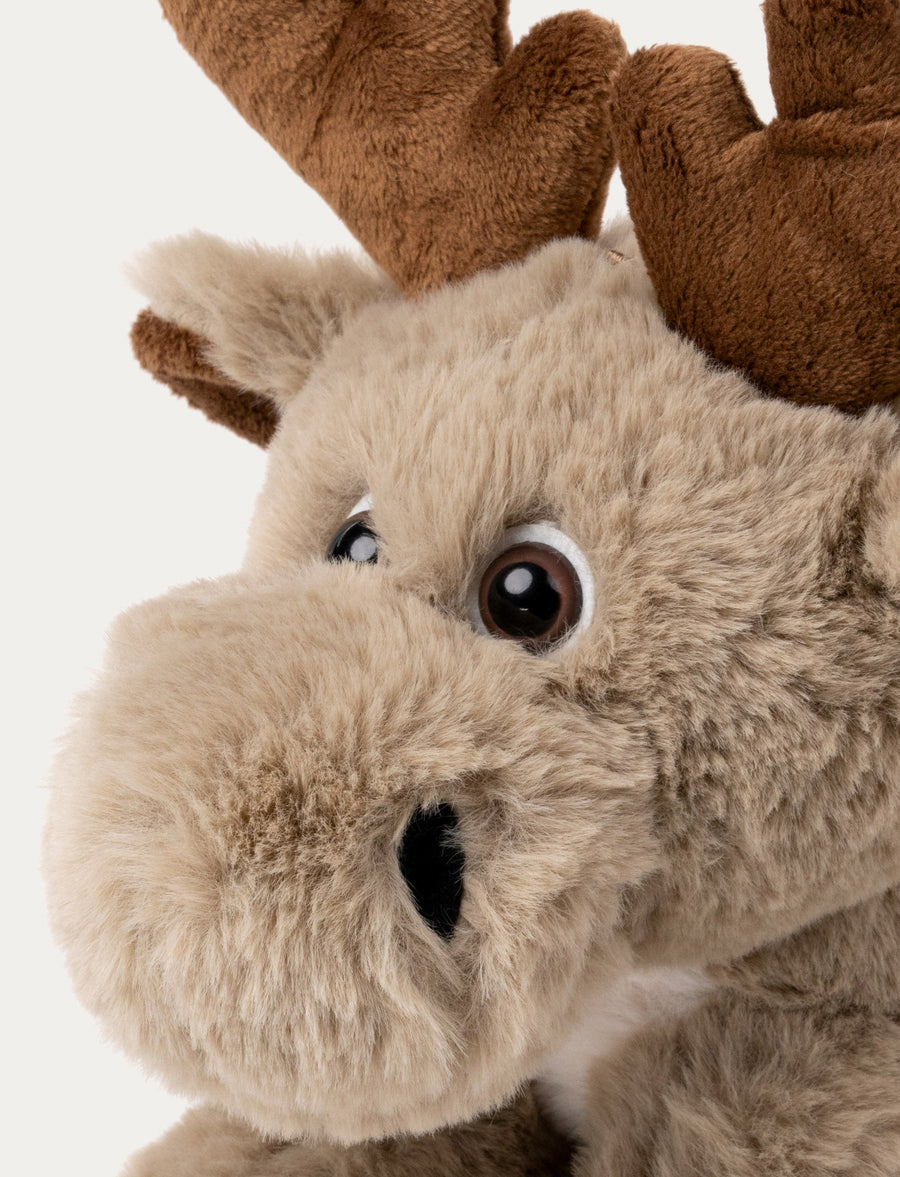 Dreamies elgbamse 19 cm fra Teddykompaniet – bakside og myk plysj