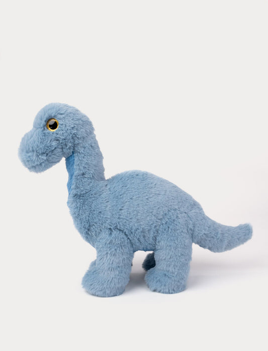 Stor blå Brachiosaurus dinosaur kosedyr fra Teddykompaniet 40 cm