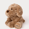 Selma hundebamse brun 35 cm fra Teddykompaniet – myk brun hund forfra