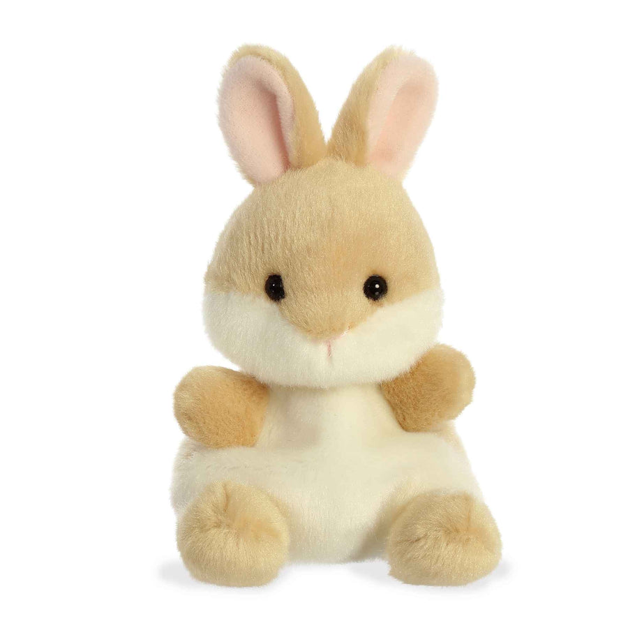 Palm Pals Ella Kanin lysebrun kaninbamse fra Aurora, 13 cm