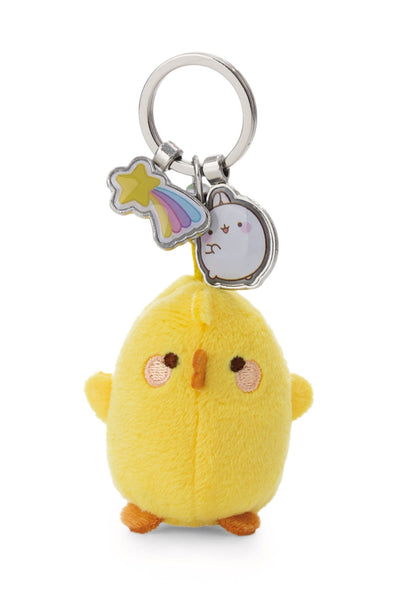 Kylling Nøkkelring Piu Piu med Charms – NICI Molang – 6 cm