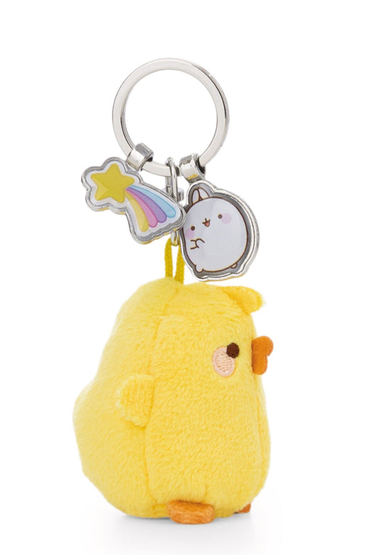 Kylling Nøkkelring Piu Piu med Charms – NICI Molang – 6 cm