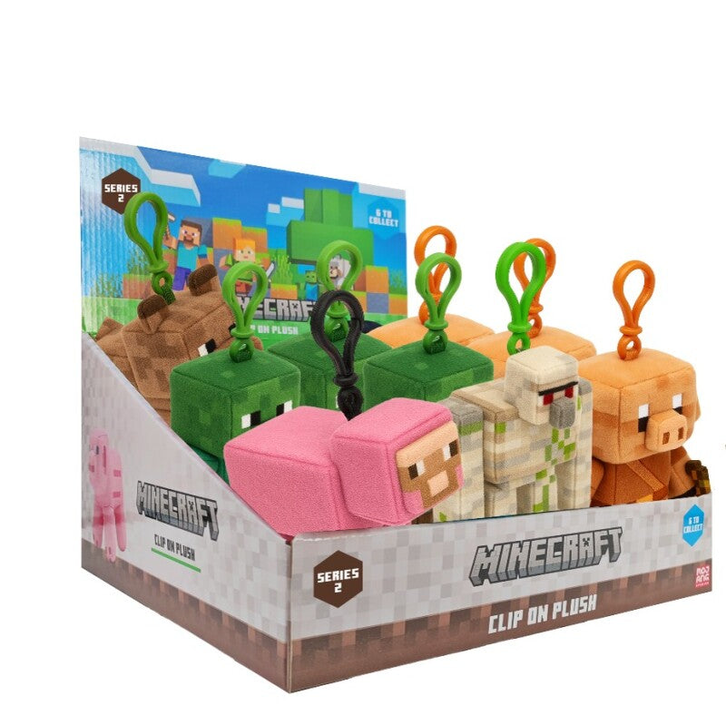 Minecraft 13 cm Clip-On Plush – Assortert | Minecraft
