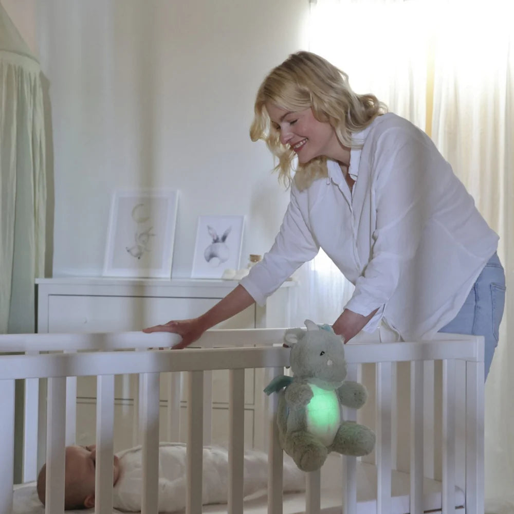 Cloud.b LoveLight – Drake the Dragon – beroligende nattlys & lydmaskin for baby (opptak, USB-C)