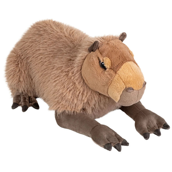 Wild Republic Eco Cuddlekins Kapibara Stor Kosedyr – jumbo kapibara med naturtro pels og kompakt kropp, 76 cm