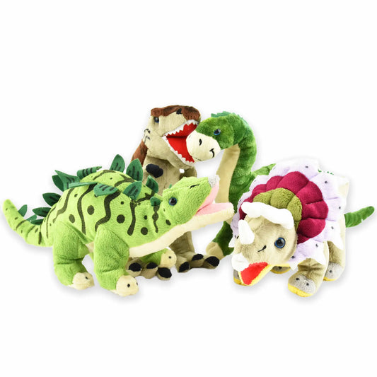 Plysj Dinosaur 37.5 cm – velg variant (Brontosaurus, Stegosaurus, T-Rex, Triceratops)