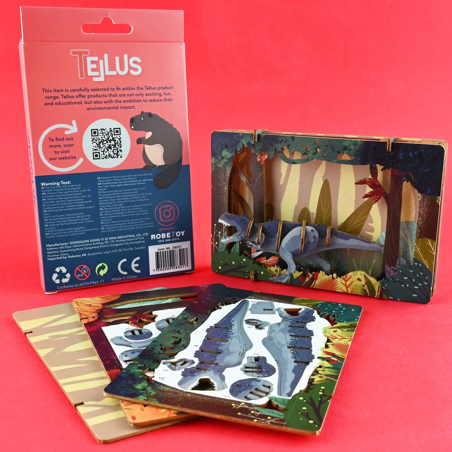 3D dyr & dinosaur puslespill – Eugy-alternativ | Velg variant