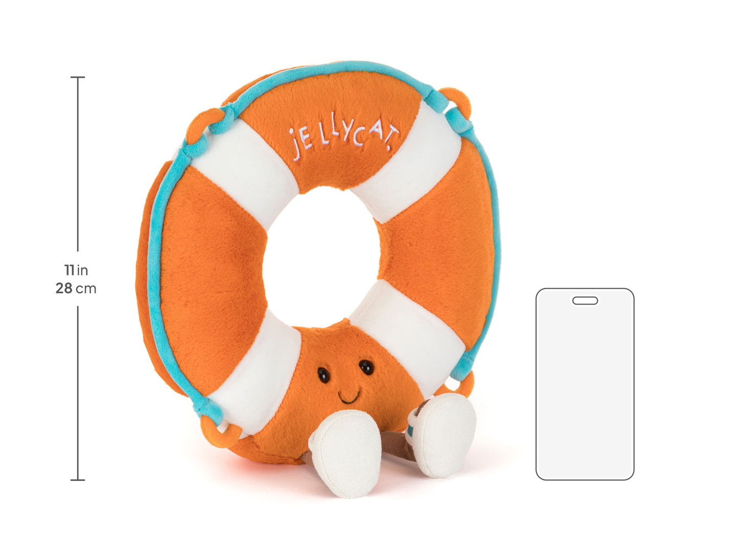 Jellycat | Amuseables Life Ring | Rød og Hvit | 33 cm