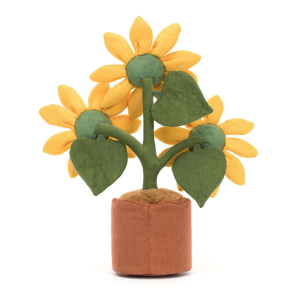 Jellycat | Amuseables Potted Sunflower | Gul/Grønn | ca. 35 cm