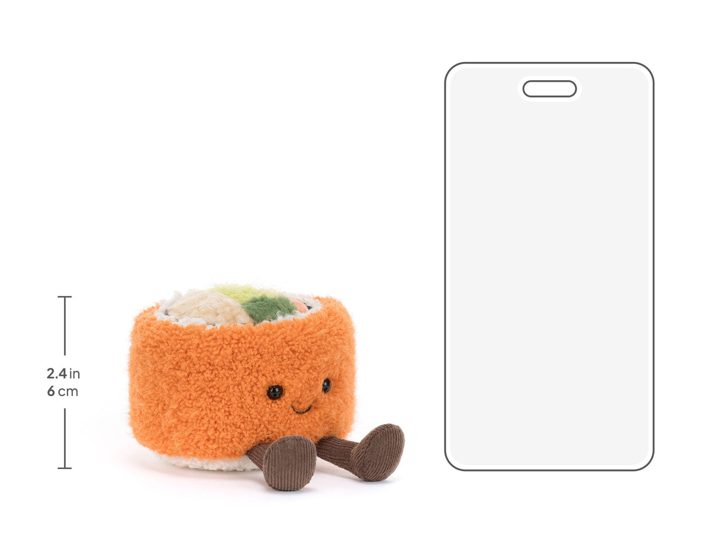 Jellycat | Amuseables Codhi Californian Roll | Flerfarget | 9 cm