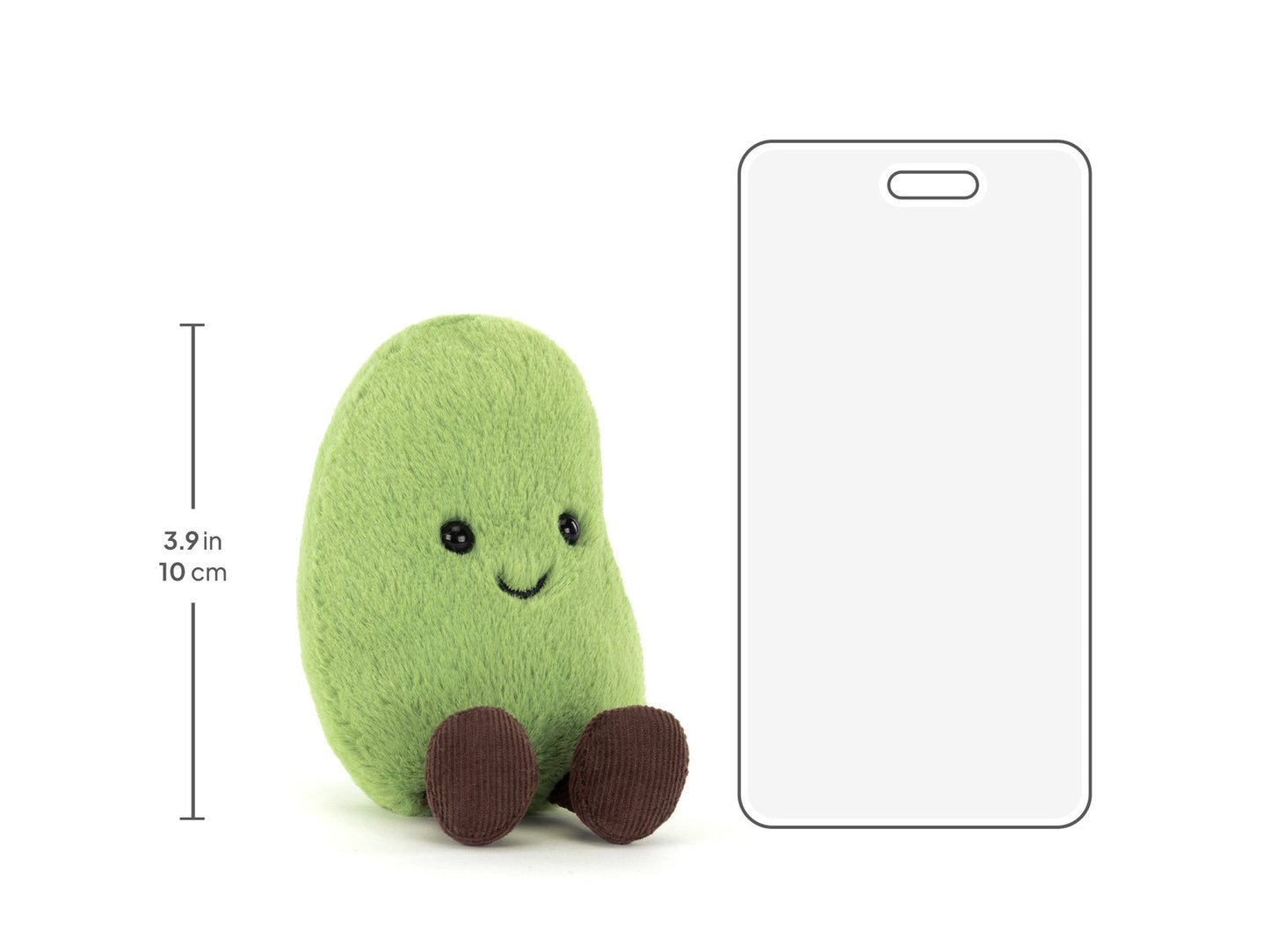 Jellycat | Amuseables Soyella Edamame Bean | Grønn | 10 cm