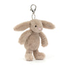 Bashful Bunny Beige Bag Charm 18 cm | Jellycat - Bamsedyra AS
