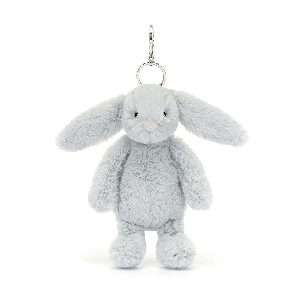 Bashful Silver Bunny Bag Charm – veskepynt 18 cm | Jellycat