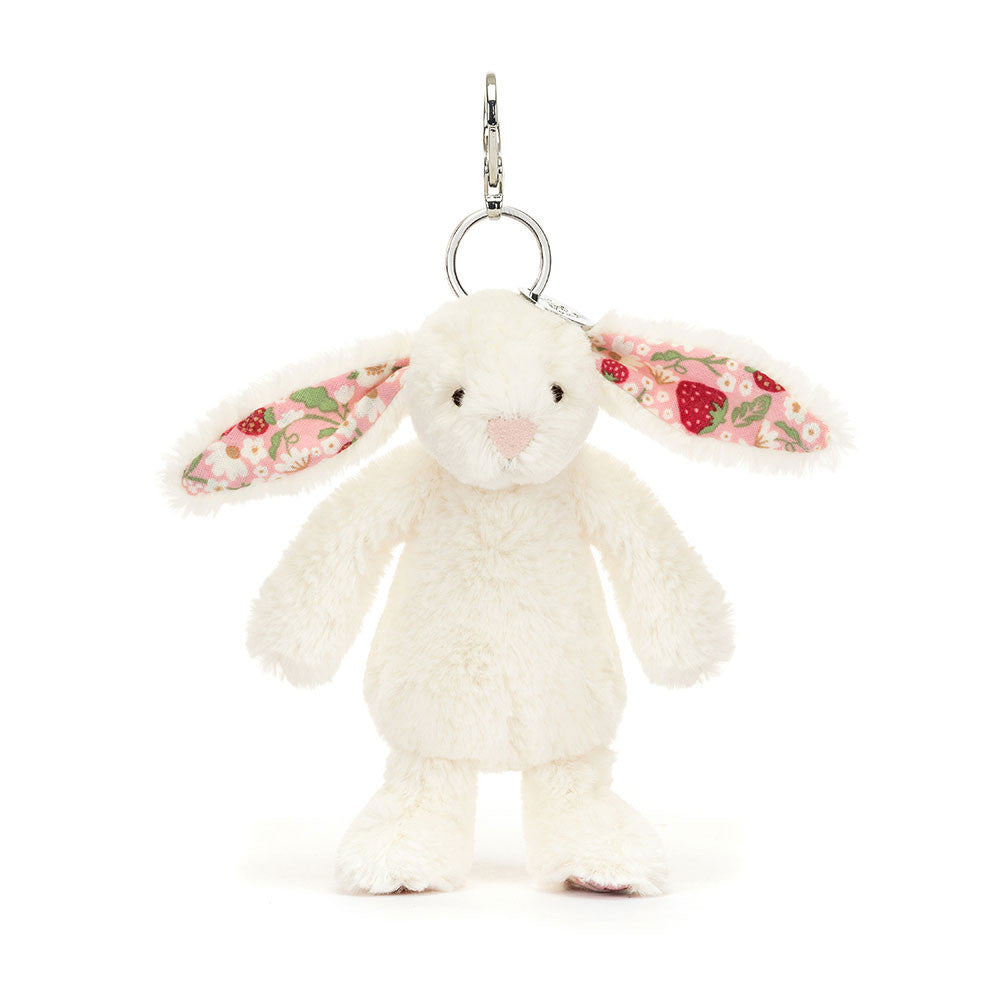 Mimi Strawberry Bunny Bag Charm 18 cm | Jellycat