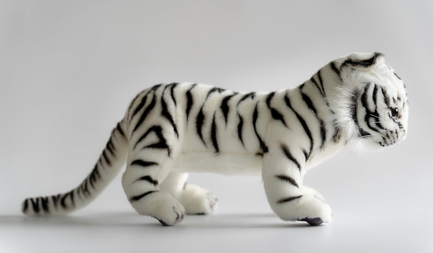 Hvit Amurtiger Bamse 33 cm | Hansa Creation