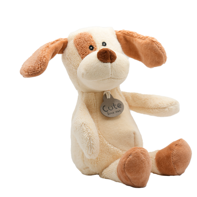 Bomull Bamse Custard Hund | Cute by Felix | 19 cm