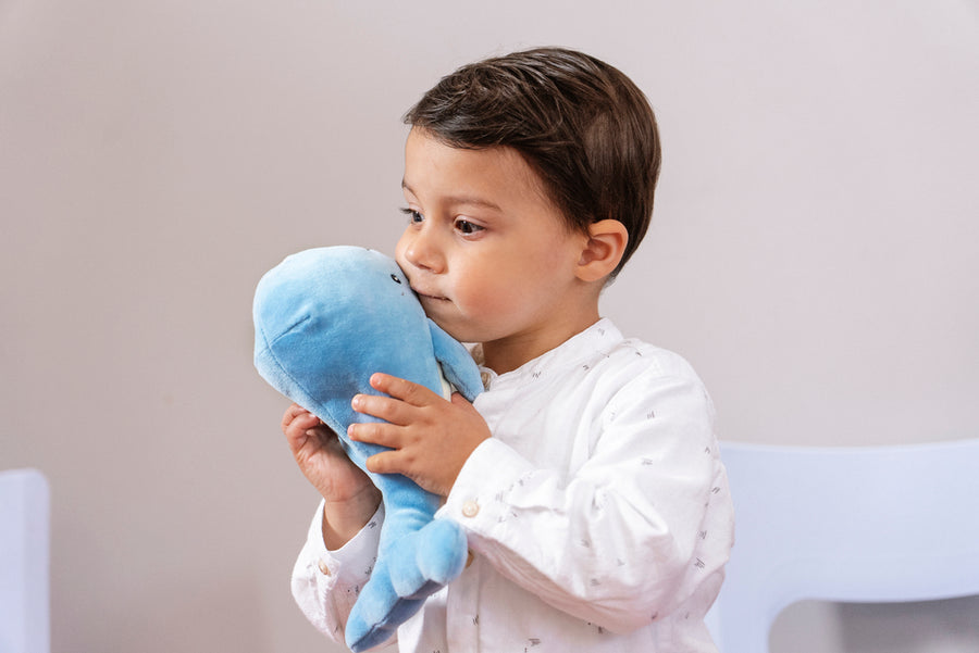 Bomull Bamse Willa Hval | Cute by Felix | 24 cm