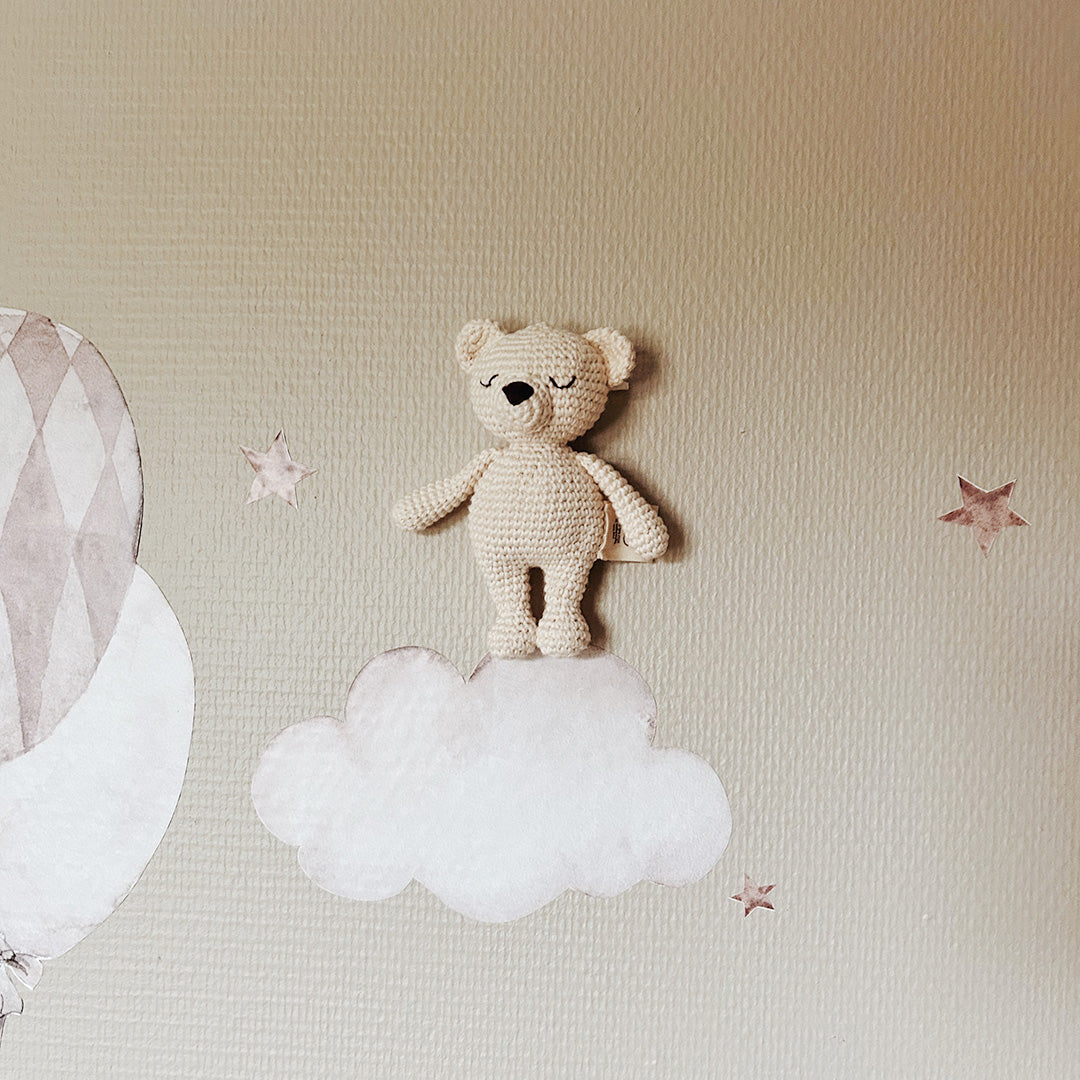 Heklet mini bamse – Polar Bear (krem) | Patti Oslo