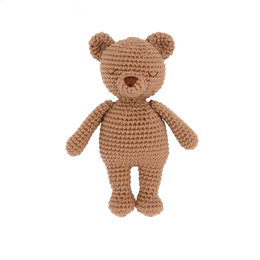 Heklet mini bamse – Bo the Bear (brun) | Patti Oslo
