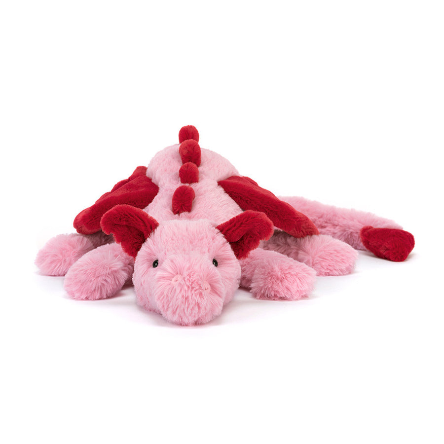 Heart Dragon | Jellycat Side View - Bamsedyra AS