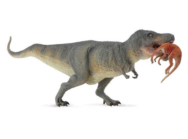 Tyrannosaurus Rex XL med byttedyr i munnen | CollectA - Bamsedyra AS
