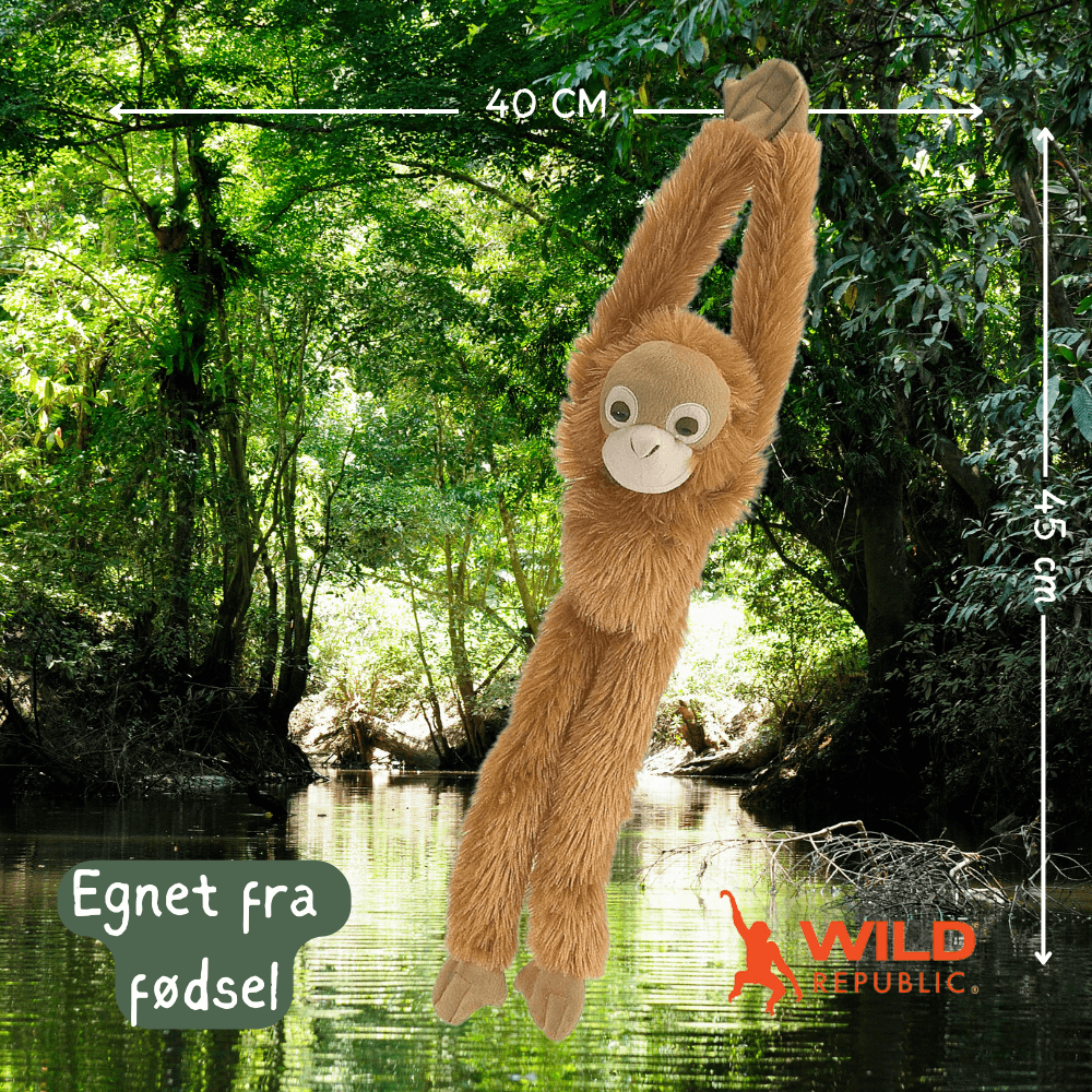 Hanging Orangutan Plush | Wild Republic - Bamsedyra AS