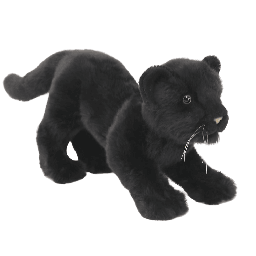 Black Panther Cub Prowling Plush 41 cm | Hansa Creation - Bamsedyra AS