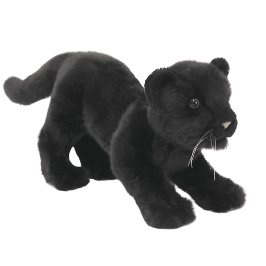 Black Panther Cub Prowling Plush 41 cm | Hansa Creation - Bamsedyra AS