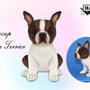 Boston Terrier Teacup Plush | Hansa Creation - Bamsedyra AS