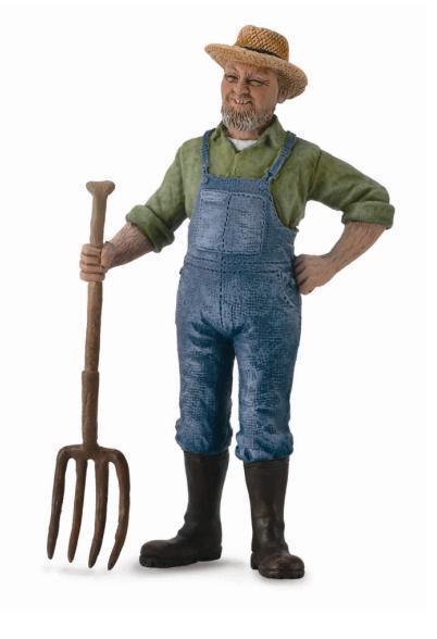 CollectA Bonde Figur (Mann) – sidevisning av naturtro bondemann