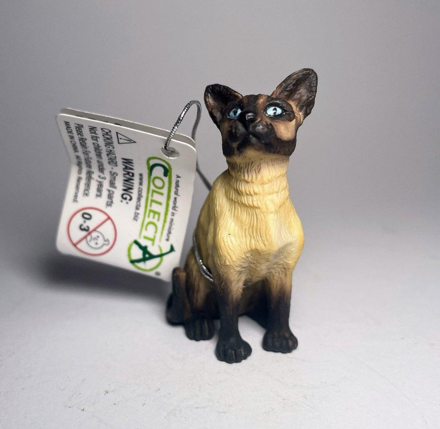 CollectA Siamesisk Katt Figur – naturtro siamesisk katte-figur med lys pels
