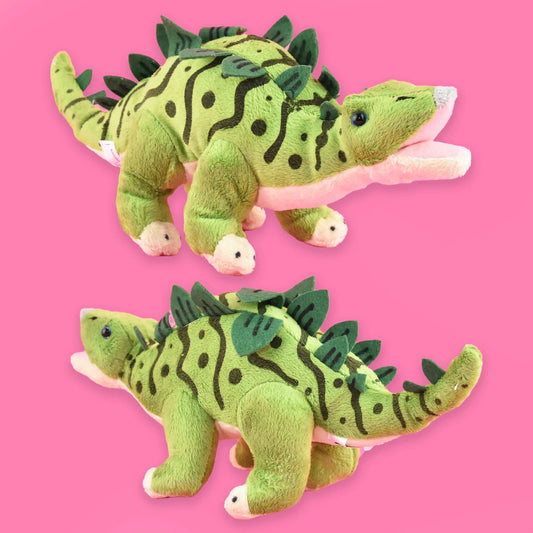 Plysj Dinosaur 30cm – velg variant (Brontosaurus, Stegosaurus, T-Rex, Triceratops)