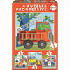 Educa Progressive Puzzle Set - 4 Fun Puzzles in One Box! - Bamsedyra AS
