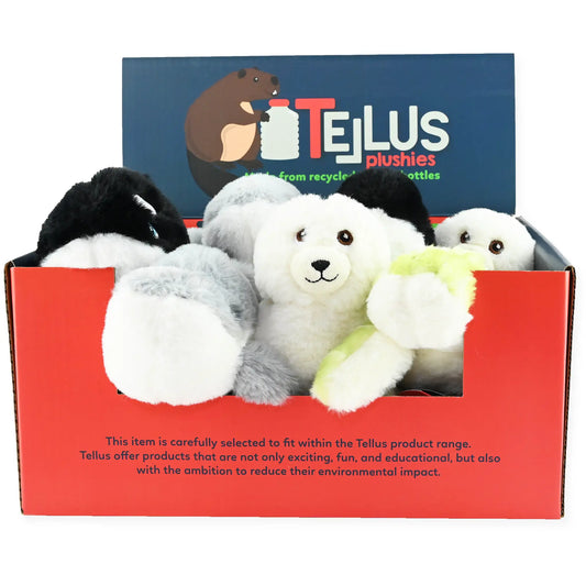 Resirkulert kosedyr – sjødyr 19–21 cm (delfin, sel, spekkhogger, havskilpadde) | Tellus Plushies