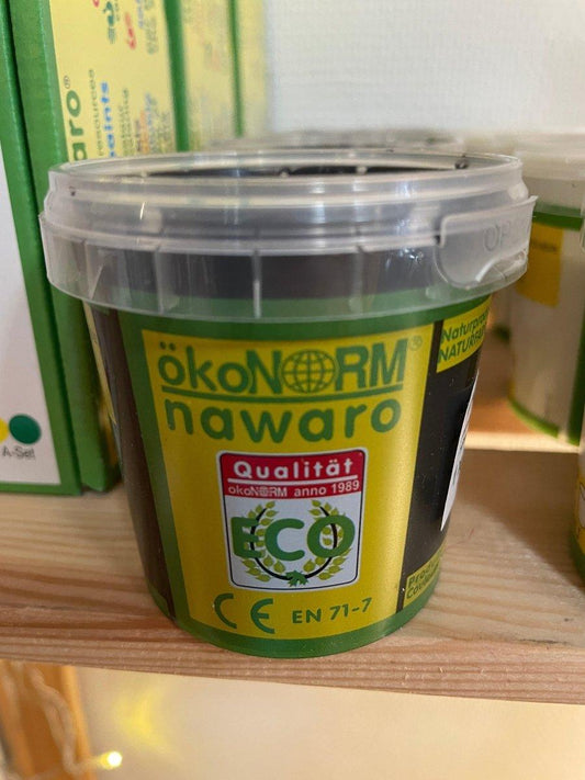 Finger paint black (150ml) ökoNORM nawaro - Bamsedyra AS