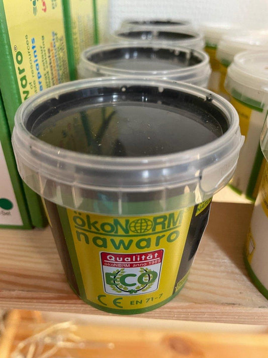 Finger paint black (150ml) ökoNORM nawaro - Bamsedyra AS