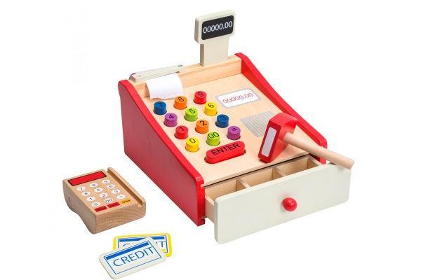 Jouéco® - Wooden Cash register with scanner - Bamsedyra AS