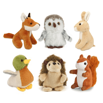 Living Nature Forest Animals | Sweet Teddies: Fox, Owl, Rabbit & More - Bamsedyra AS