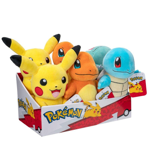 Pokémon 20cm Plush - Pikachu, Bulbasaur, Charmander & Squirtle - Bamsedyra AS