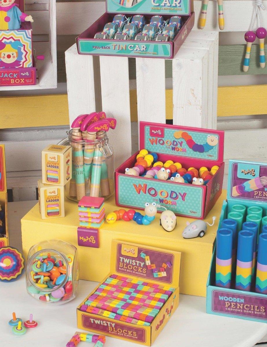 Tin Can of Marbles from Majigg - Classic Fun for All Ages | Explore the Joy of Timeless Toys! - Bamsedyra AS